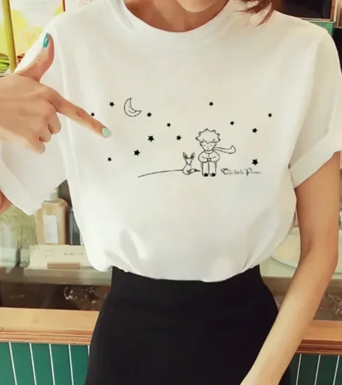 T020     Tee Women T-shirt Summer Short Sleeve Print Clothes Graphic T Shirt Clothing Fashion Female Top