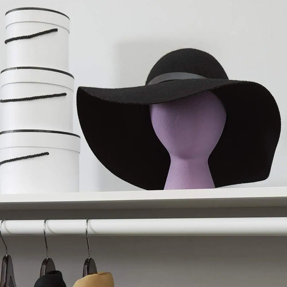 Neuer Stabiler Schaumstoff-Mannequin-Kopf, Leichter Weißer Perückenständer, Hutständer – Detail 5