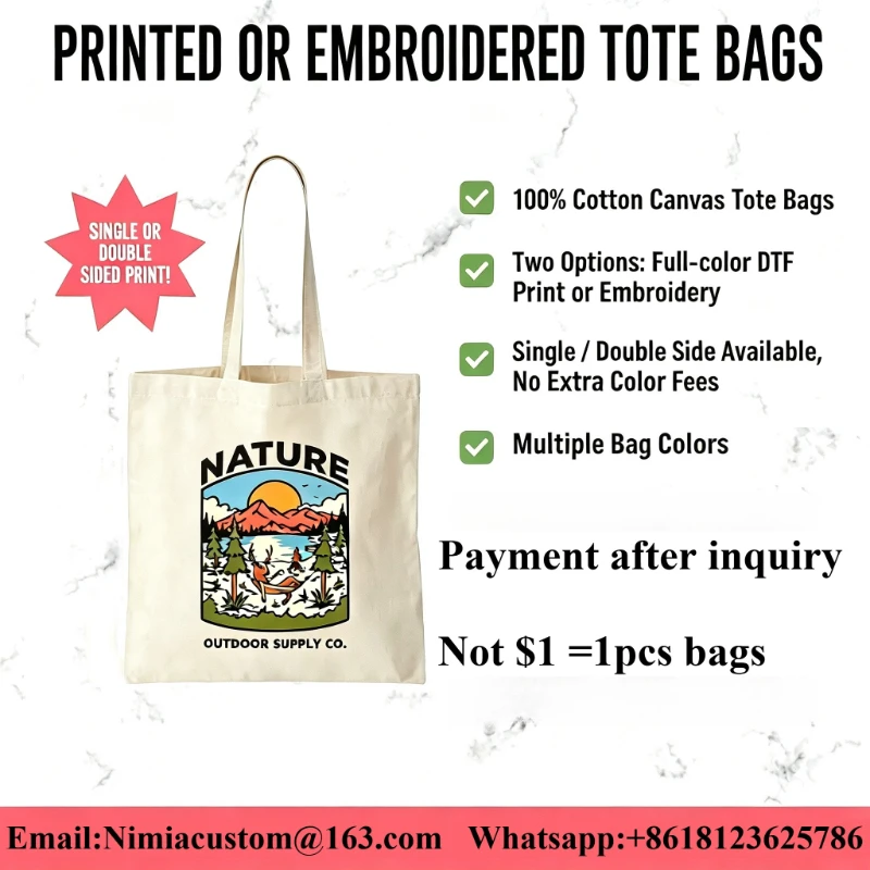 Individuelle Tragetasche mit Logo Personalisierte Canvas-Einkaufstasche mit Druckdesign Werbeartikel Großhandel Mindestbestellmenge 50 Stück – Detail 2