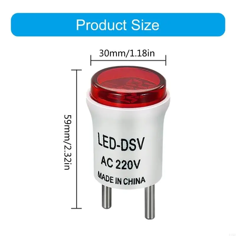 F26C-Runder AC220V-Voltmeter-Spannungsmonitore 50-500V Messung Instrument LED Digitale Anzeigespannung Messgerät
