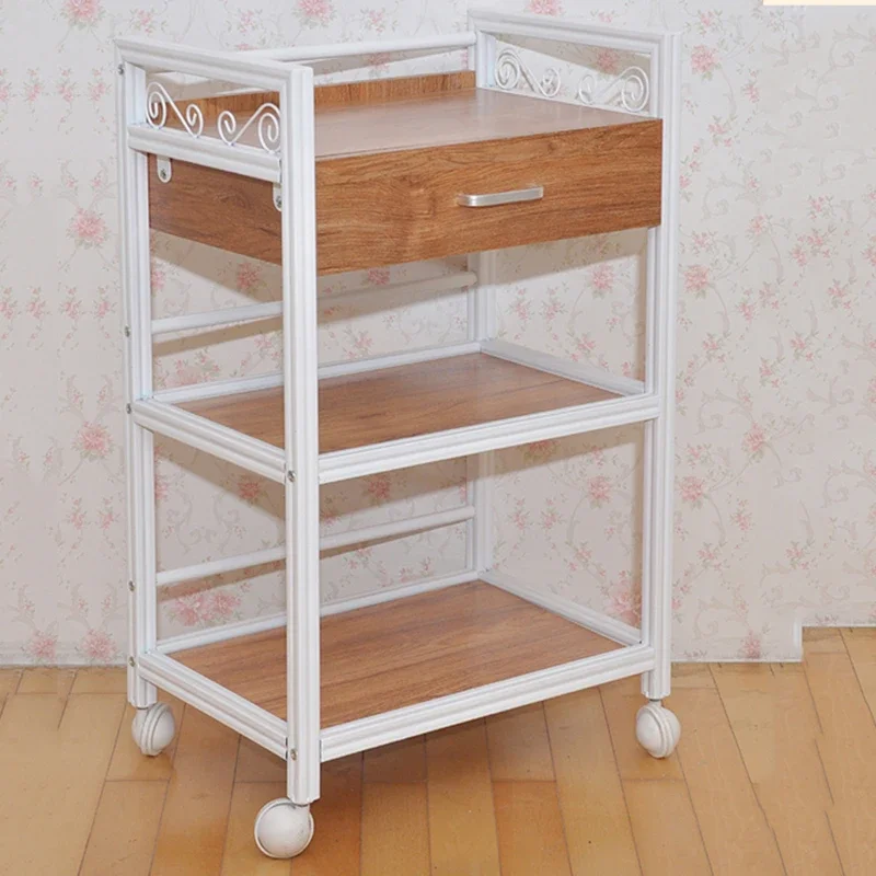 Aluminum Cart Hospital Trolley Welding Hair Salon Barber Units Cabinet Furniture Pedicure Hairdressing Suitcase Marquesa