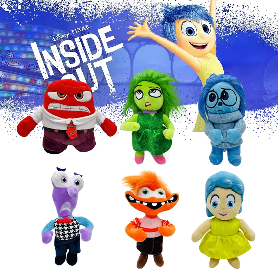 New Inside Out 2 Anime Figure Plush Toys Ennui Anxiety Envy Embarrassment Doll Plush Inside Out Action Fiugre Doll Toy Kid Gift