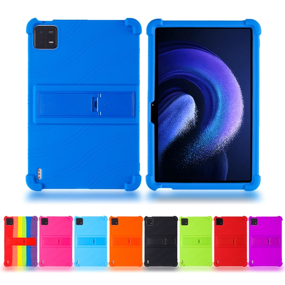 Cover For Xiaomi Pad 6 2023 Case 11.0 inch Soft Silicone stand Kids Shockproof Tablets cover For Xiaomi Pad 6 Pro 11.0" fundas view 2