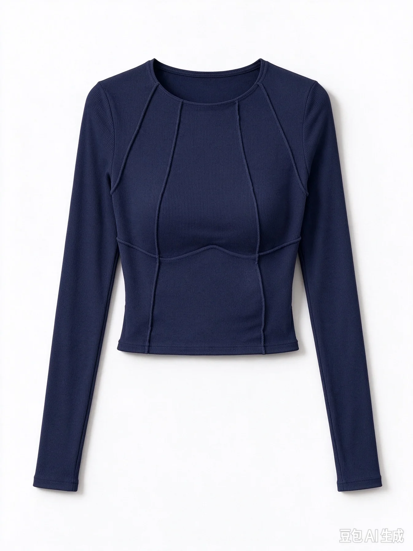 T shirt women 2026 fashion solid color split chest long-sleeved round-neck new Spring Autumn top tshirt women's clothing
