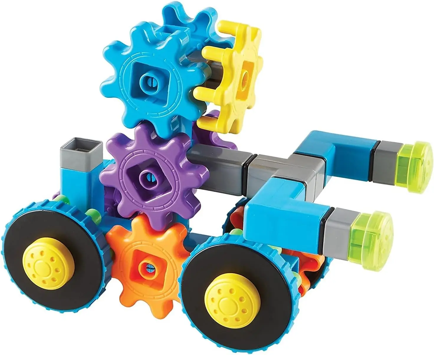 STEM Building Set with 43 Colorful Gears for Kids Ages 4+, Enhances Fine Motor Skills and Creativity