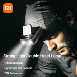 Xiaomi TCL güçlü ışık algılama el feneri şarj edilebilir far balıkçılık işık açık spor şapka klip işık bisiklet gece lambası