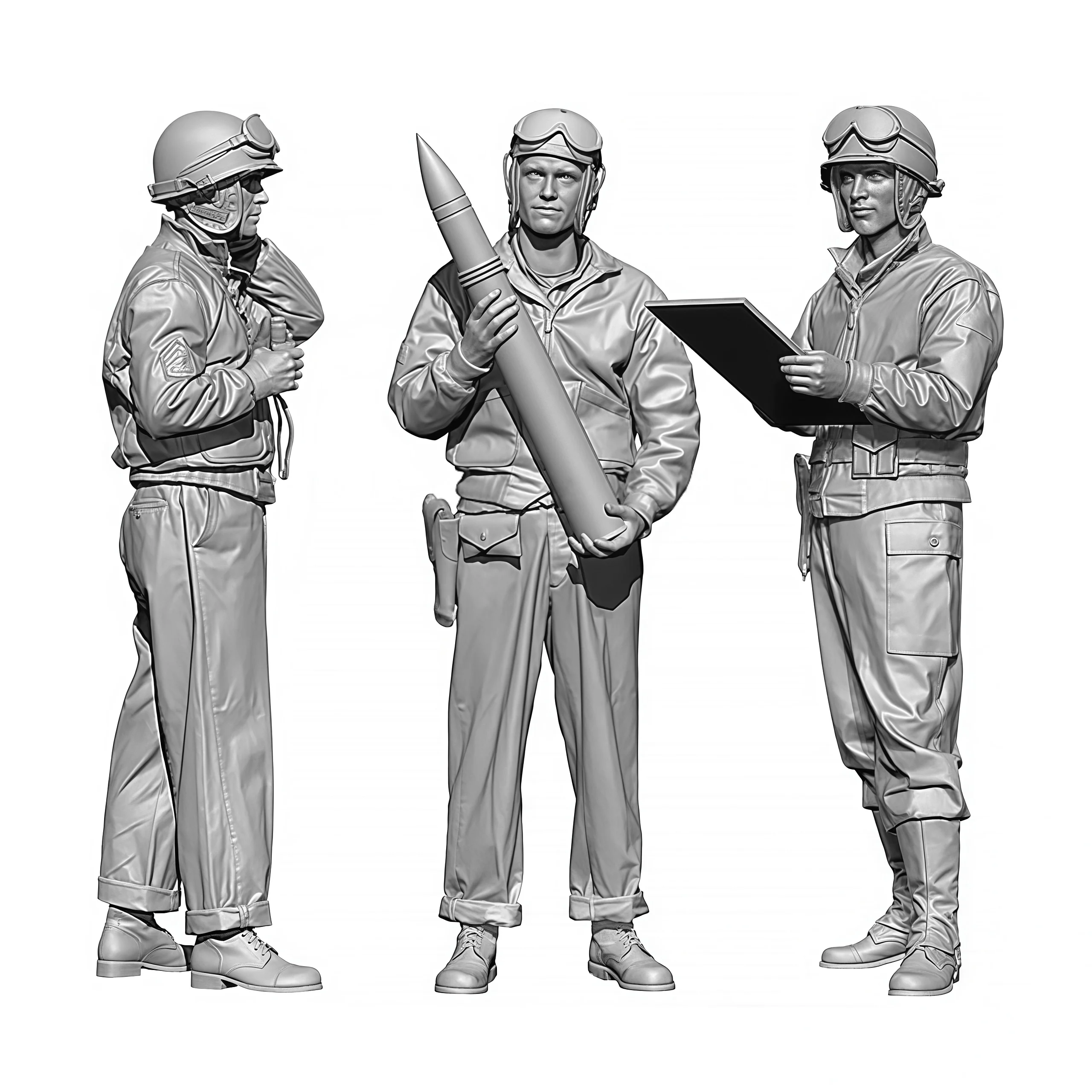 

1/35 Cast Resin Model, GK， European Soldier Resin Model Unpainted