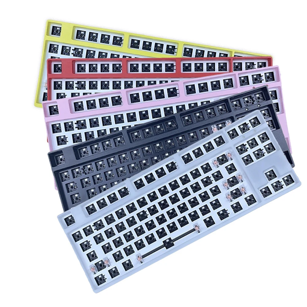 Mechanical Keyboard Kit T87 Three Mode RGB Hot Swap Gaming Keyboard 87 Keys Customize PC Gamer Gasket Accessories Office Gift