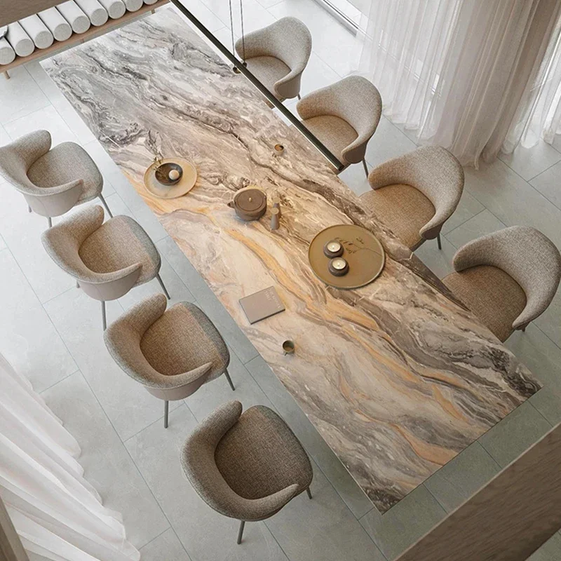 Esstisch aus Naturmarmor, hochwertiger Esstisch