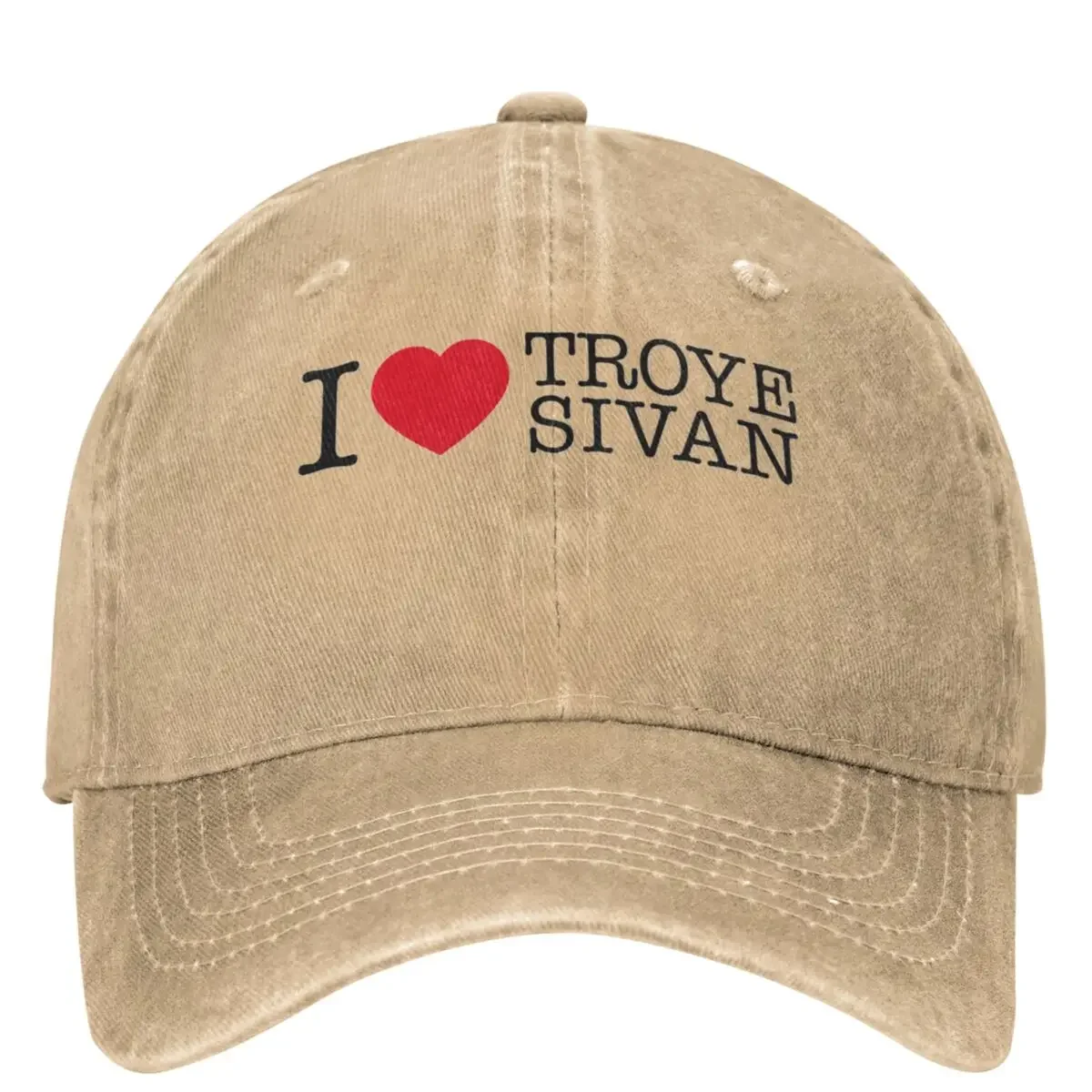 I Love Troye Sivan Baseball Cap Letter Print Hiking Fishing Trucker Hat Spring Female Male Trendy Sun Visors Snapback Cap