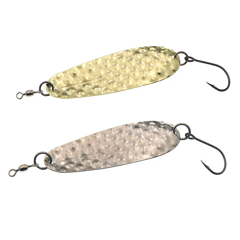 Fishing spoon silver/Gold Copper Spoon Fishing Lure 20g Metal Jig Artificial Bait Hard Jigging  Saltwater Sea Tackle