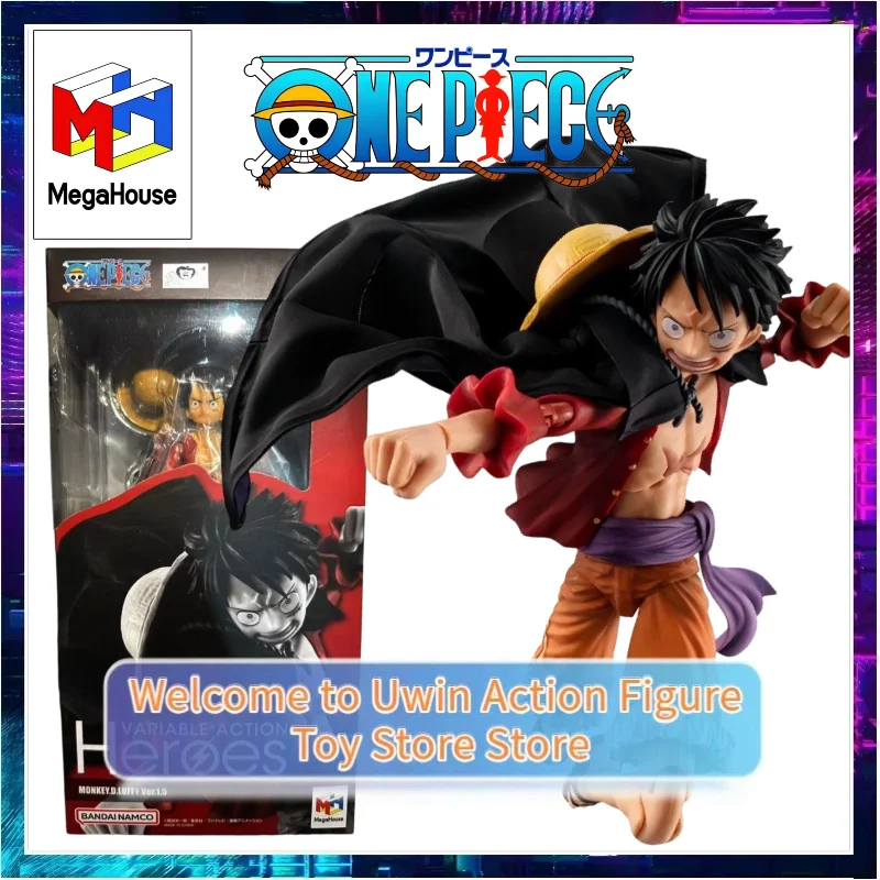 

[Fast Shipping] Genuine MegaHouse MH VAH ONE PIECE, Luffy 1.5 Movable Figure Model Toy Collection Gifts