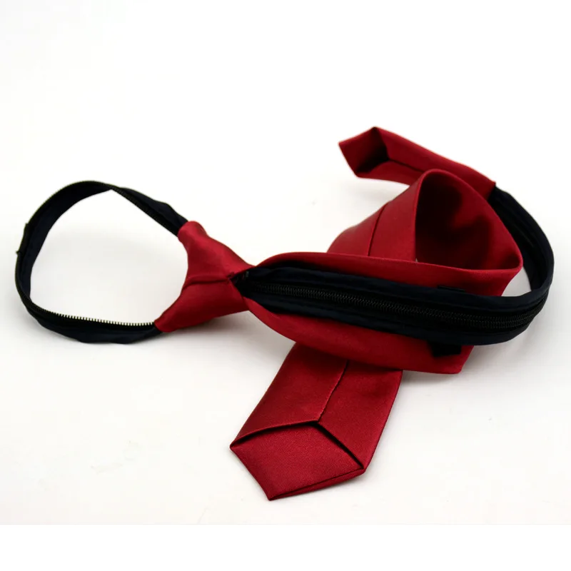 Corbata de cuello para niños, corbata estrecha sólida para niños, corbatas ajustables preatadas, corbata perezosa con cremallera para fiesta de boda, regalo para niños