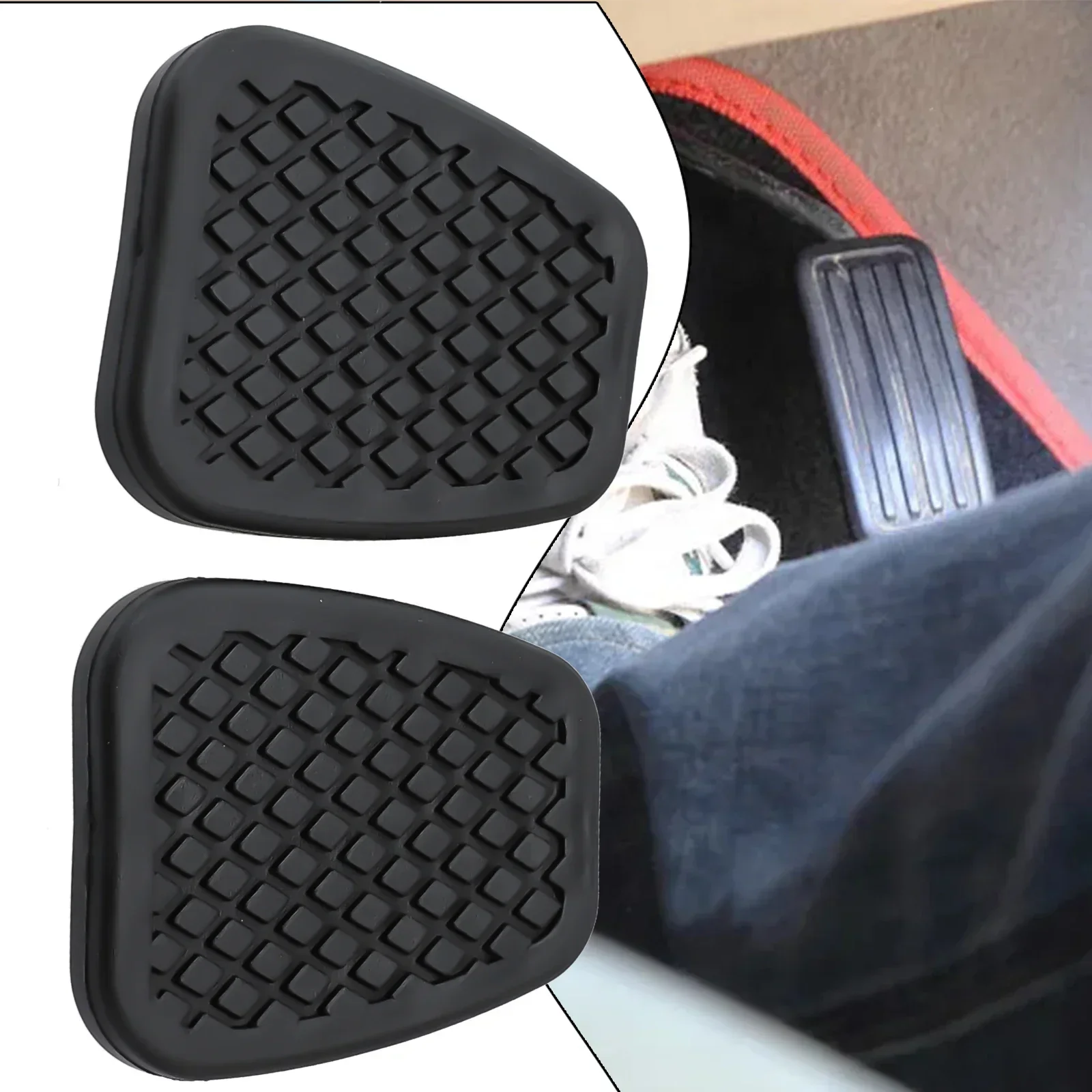 2Pcs Brake Clutch Pedal Pad Rubber Cover 46545538010 for CR-Z Manual Transmission for HR-V for LX & EX For Acura for NSX