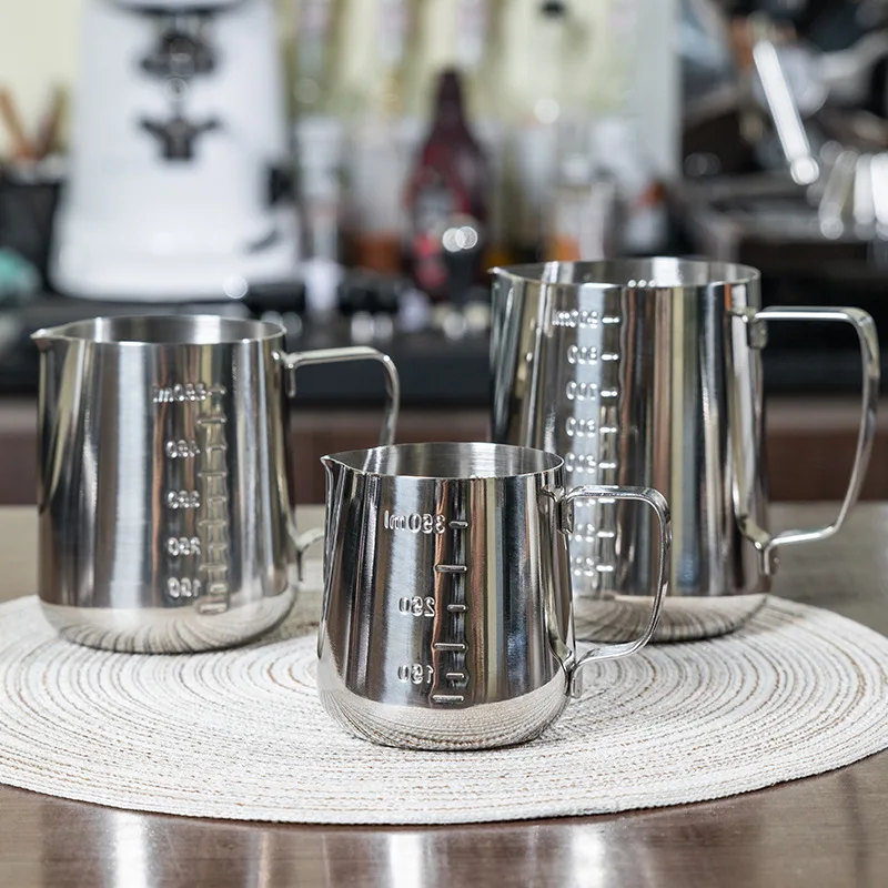 Coffee Milk Frothing Pitcher Jug 304 Stainless Steel Specialized Classic Coffee Maker  Latte Cappuccino Cream Steam Frother Cup