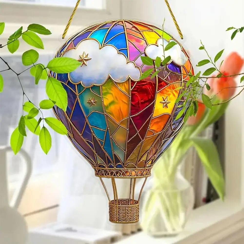 Love Balloon Hot Air Balloon Lantern Valentine's Day Decoration Acrylic Pendant New Fashion Simple Home Decorations Hangings