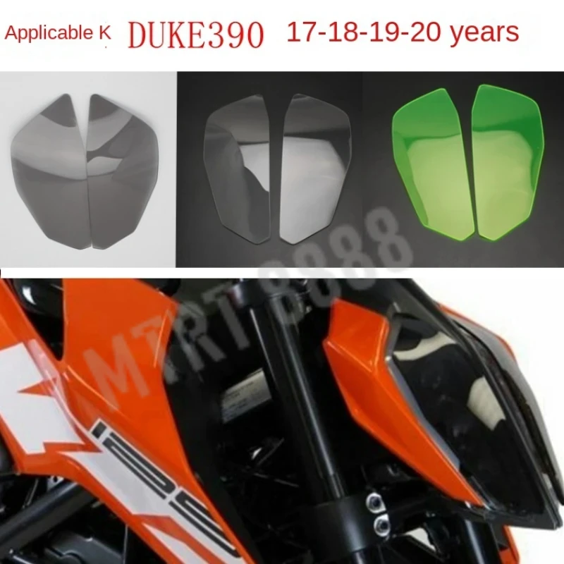 Suitable for KTM 390 790 Dk17-21 Modified Headlight Protection Sheet Car Light Goggle Lens Shield Patch