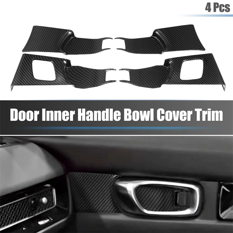 

Car Inner Door Bowl Handle Armrest Decorative Frame for Honda Civic 11Th 2022 Door Handle Bowl Protector Cover Interior Styling