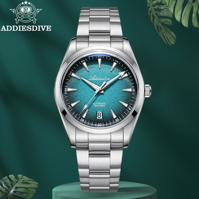 

ADDIESDIVE 39mm Men Mechanical Watch New AR Coated Domed Glass BGW9 Luminous Waterproof 200m Diving Dress Automatic Watch