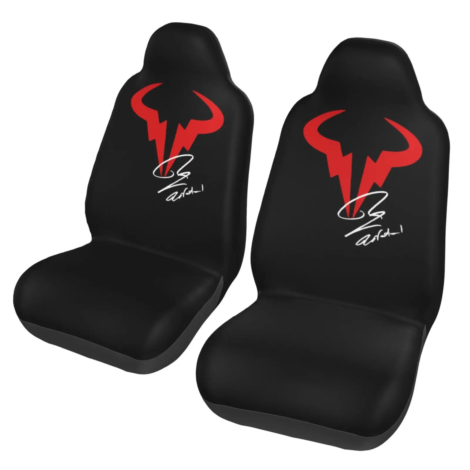 Tennis Player Logo Universal Seat Cover Seat Cushion Four Seasons Car Accessories Interior for Men Car Cushion Seat Covers 2pc