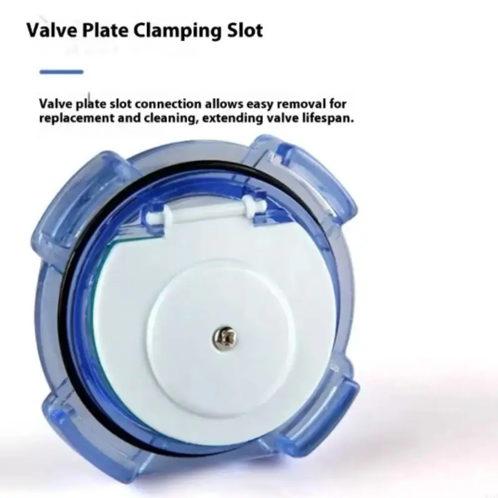 50mm Flap Check Valve UPVC Material Movable Valve Non-return Valve Transparent Design Anti-backflow Stream Control Gate