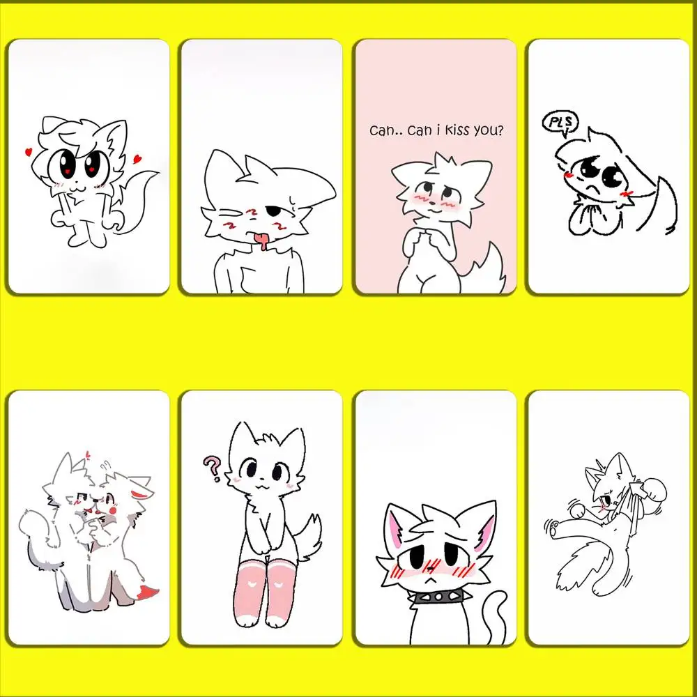 

Cartoon Cute B-Boykisser Card Stickers For Debit Bank Credit Cards Metro Bus Pass Sticker Decoration Cover Skin