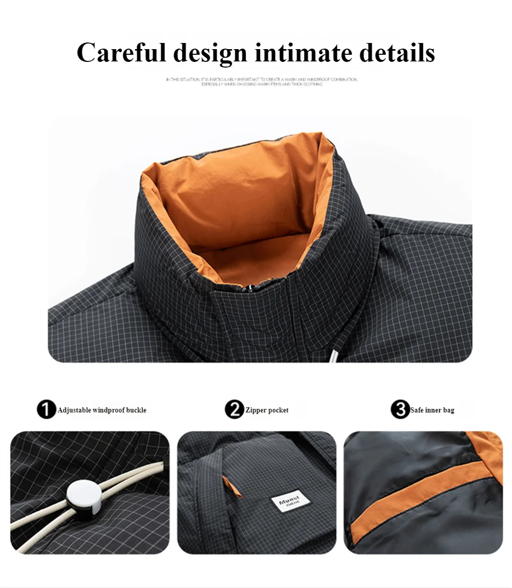 Veste d'hiver grande taille pour hommes, manteau de neige d'extérieur épais et chaud, veste doublée grande taille 8XL, 9XL, veste ample pour pain pour jeunes