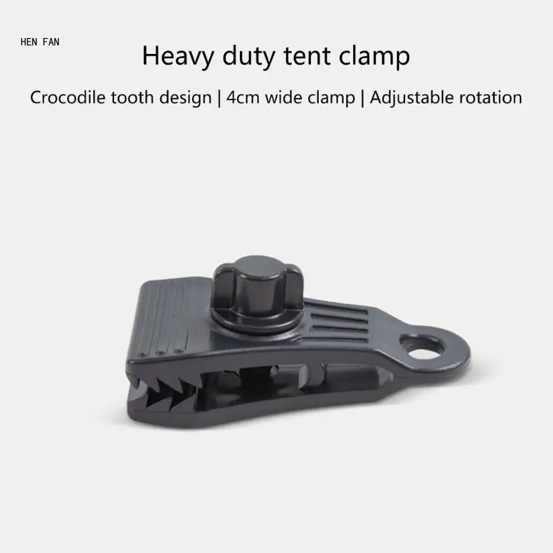 10Pcs Tarp Clips Heavy Duty Lock Grip Tarp Clamps Pool Cover Clips Tent Fasteners Holder for Awnings, Outdoor Camping M89D