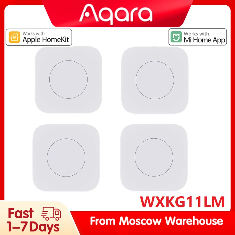 Aqara Wireless Mini Switch Zigbee Sensor One Key Control Button Smart Remote Control Work With Mi Home Homekit APP