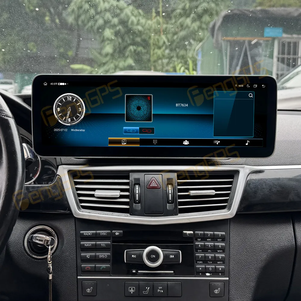 14.9 Inch QLED Screen Carplay Android 14 Car Radio For Mercedes-Benz E 2010-2013 NTG4.0 GPS Navigation Multimedia Player Stereo