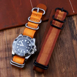 Retro Watch Bands 20mm 22mm Brown Long Watch Strap Replacement Watchband for Men Women Universal Wristband Bracelet Accessories