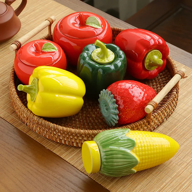 

Simulated fruit vegetable sealed cans, home decoration accessories for storing dried fruits, cosmetics, tea, other dry materials