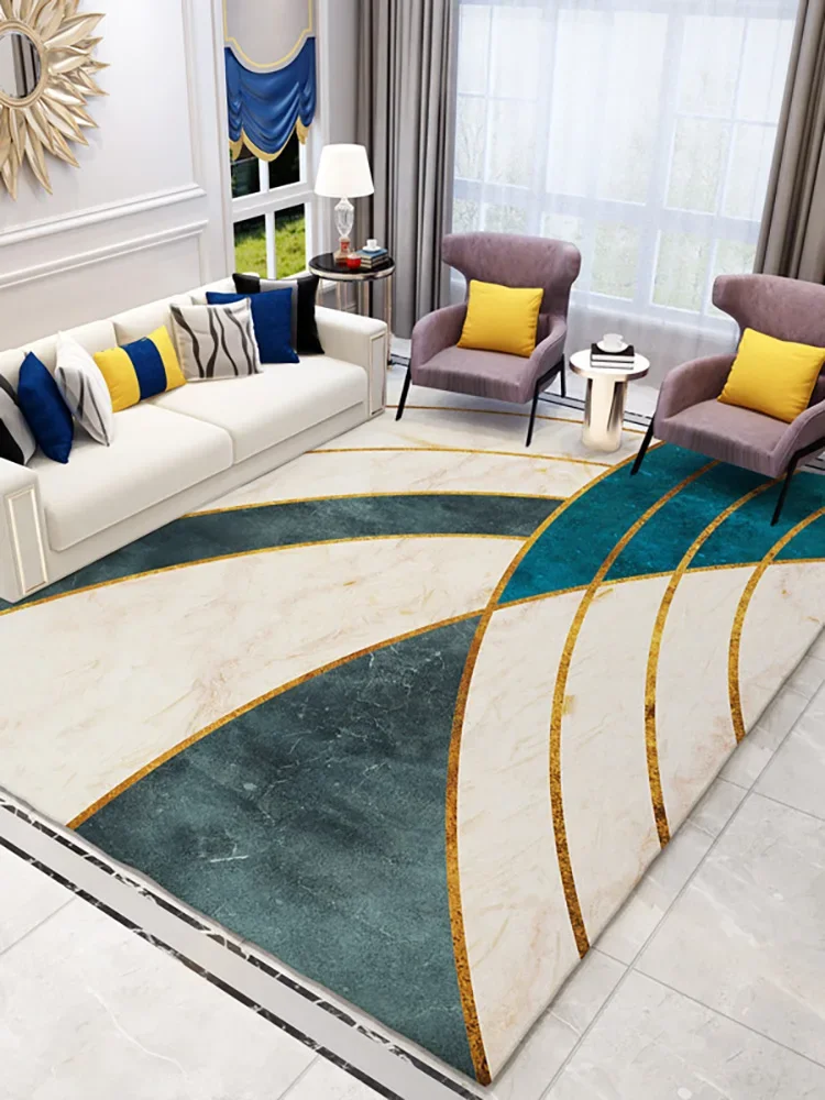 

Simple Modern Light Luxury Carpet Living Room Bedroom Bedside Full of Cute Nordic Ins Bedroom Full of Imitation Wool Mat