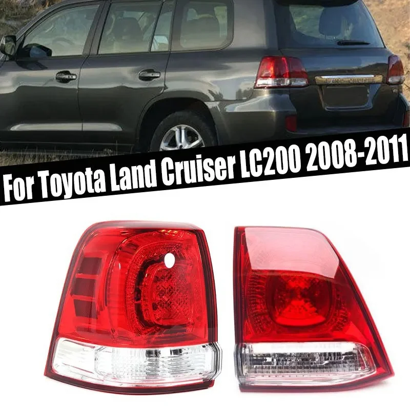 Rear Tail Light For Toyota Land Cruiser LC200 2008 2009 2010 2011 Car Rear Lamp Brake Stop Lamp Turn Signal Light Auto Tail Lamp