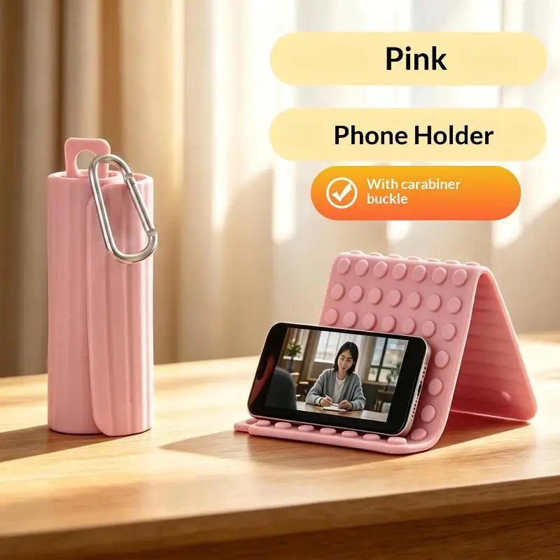 Silicone Phone Holder Freely Shaping Foldable Portable Multi Angle Stand for Home Office Video Watching Live Streaming