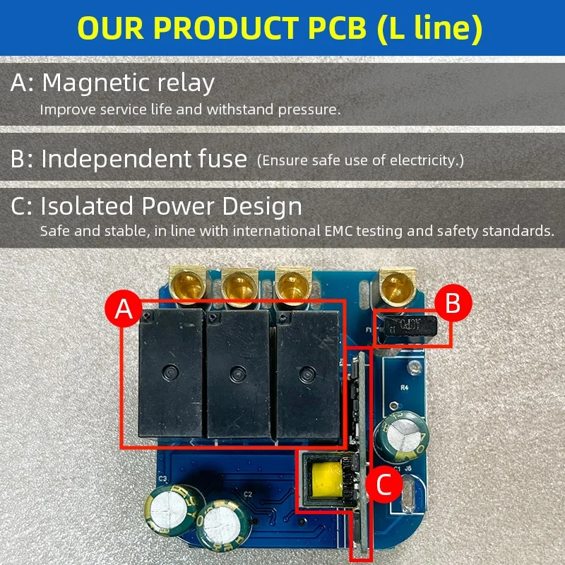 Chambre d'enfant Smart Life pour Zigbee 3.0 16A interrupteur d'éclairage mural 3 gangs avec panneau de verre et icône/logo