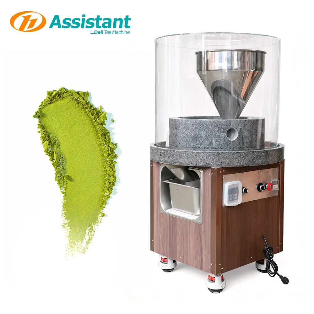 DL-6CYMJ-50 Upgraded Commercial Electric Matcha Stone Mill With PLC Control And Motor 500g/h Capacity For Tea Processing