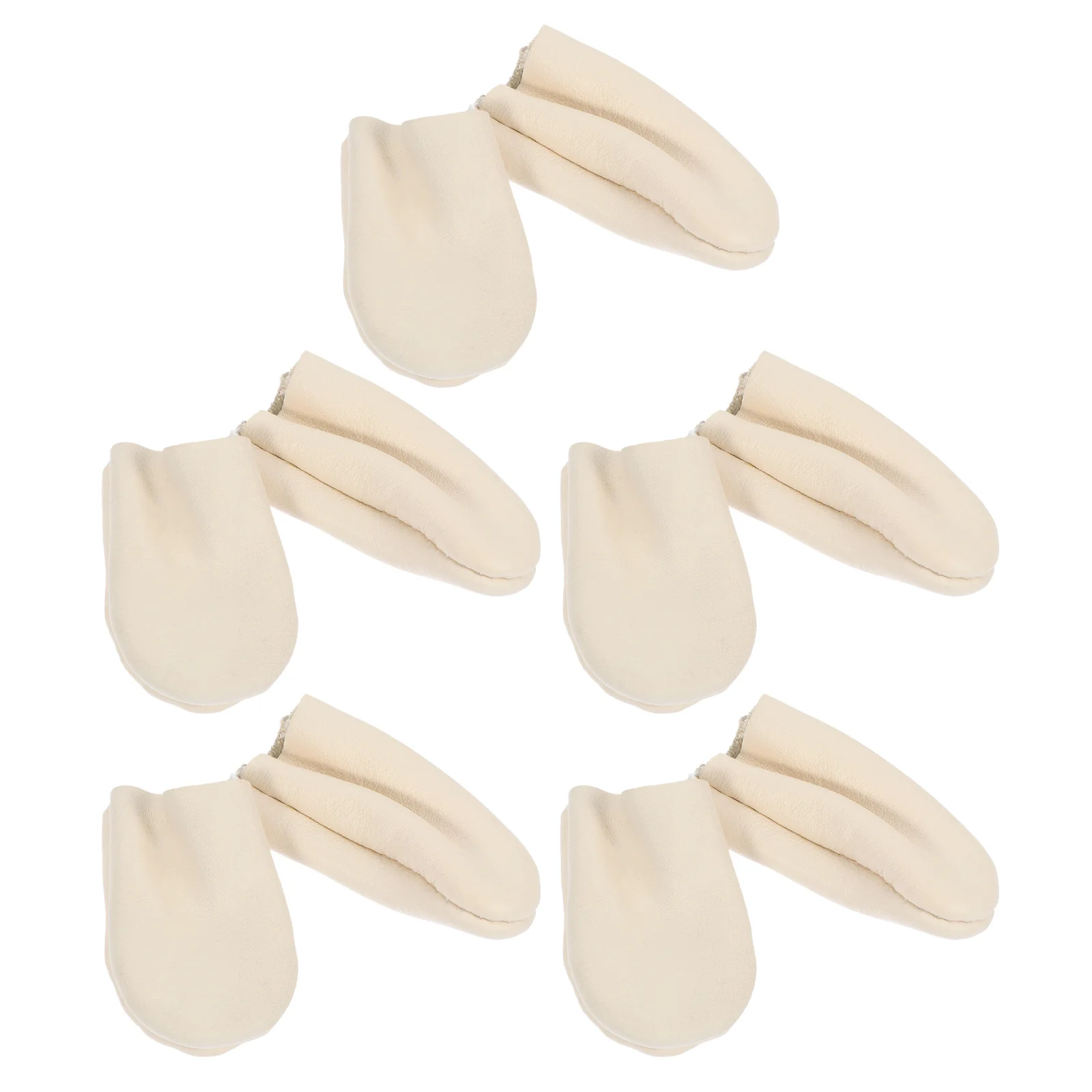 5 paires de protège-doigts, dé à coudre, pour bricolage, tricot, feutrage, Quilting, broderie, couture artisanale