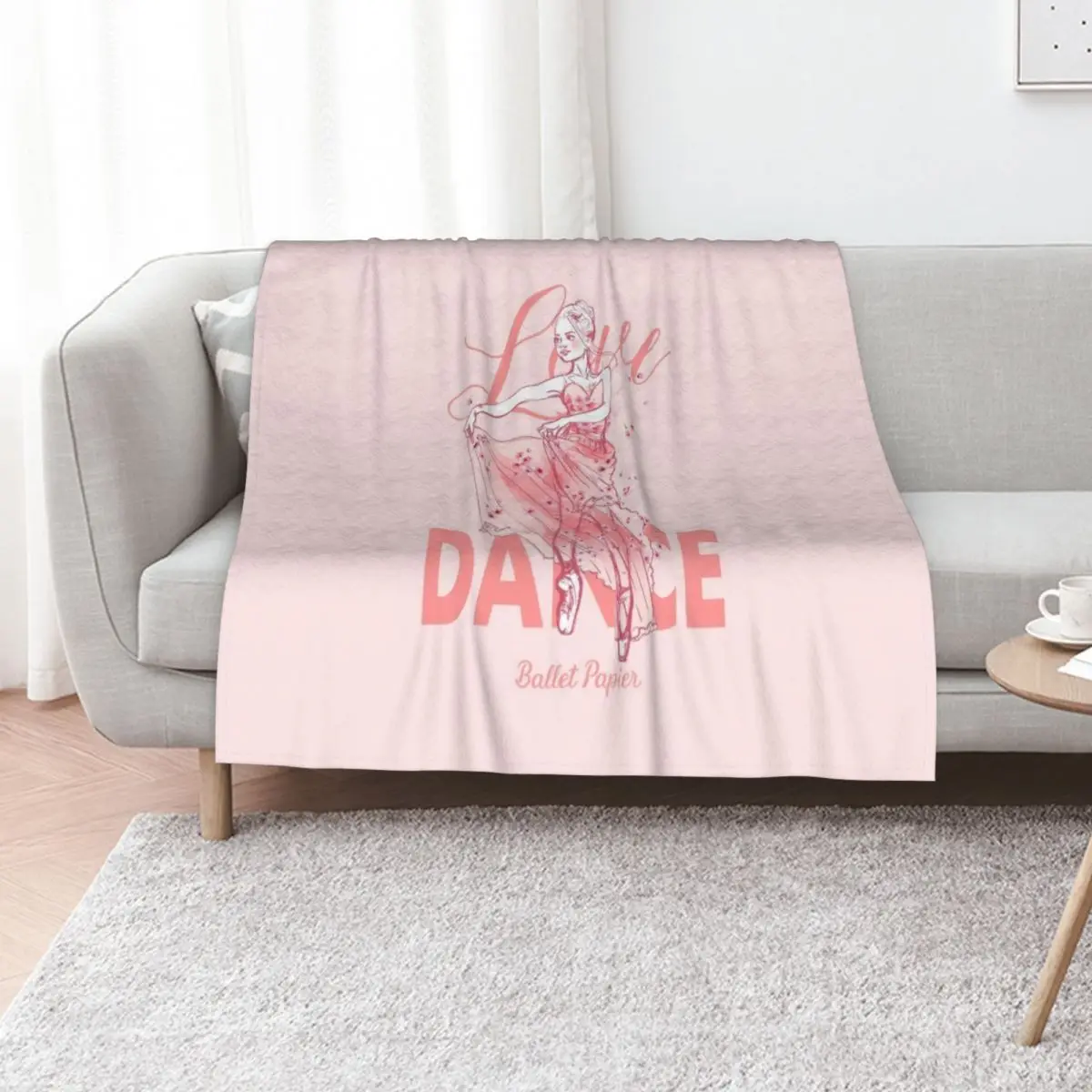 

Love Dance Poise Throw Blanket Soft Plaid Decorative Throw For Decorative Sofa Loose Blankets
