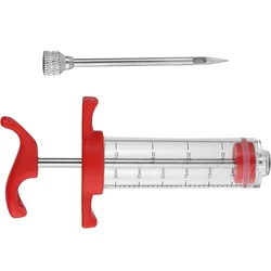 Seasoned Turkey Pin Injection Pastry Syringe for Meats Food Marinade Kitchen Injector Sausage