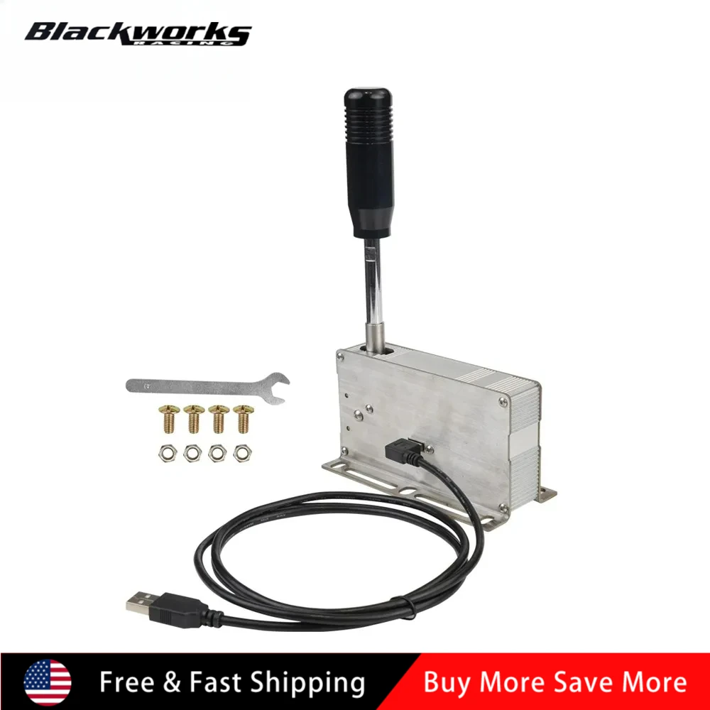 

PC USB Sim Racing Games Sequential Shifter H Gear Shift for Logitech G25 G27 G29 G920 G923 Thrustmaster T300RS/GT T500 for ETS2