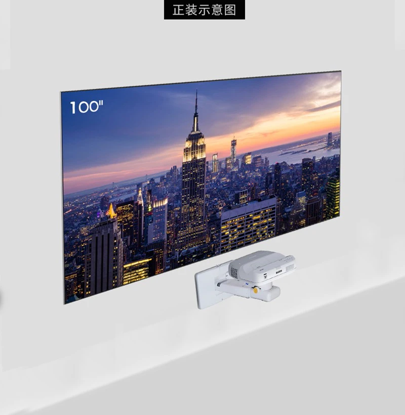 Montagem de suspensão de parede para xiaomi/fengmi/nutty/hisense/epso completo movimento retrátil universal projetor cabide suporte