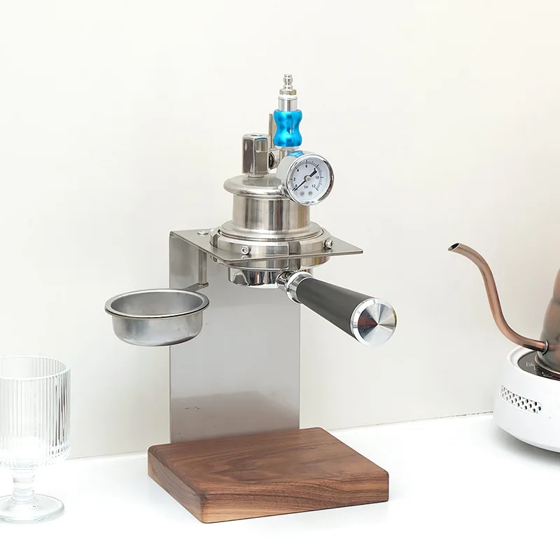 Пневматическая кофемашина с ручкой 58 мм, ручная кофемашина для кемпинга, портативная маленькая бытовая полуавтоматическая эспрессо