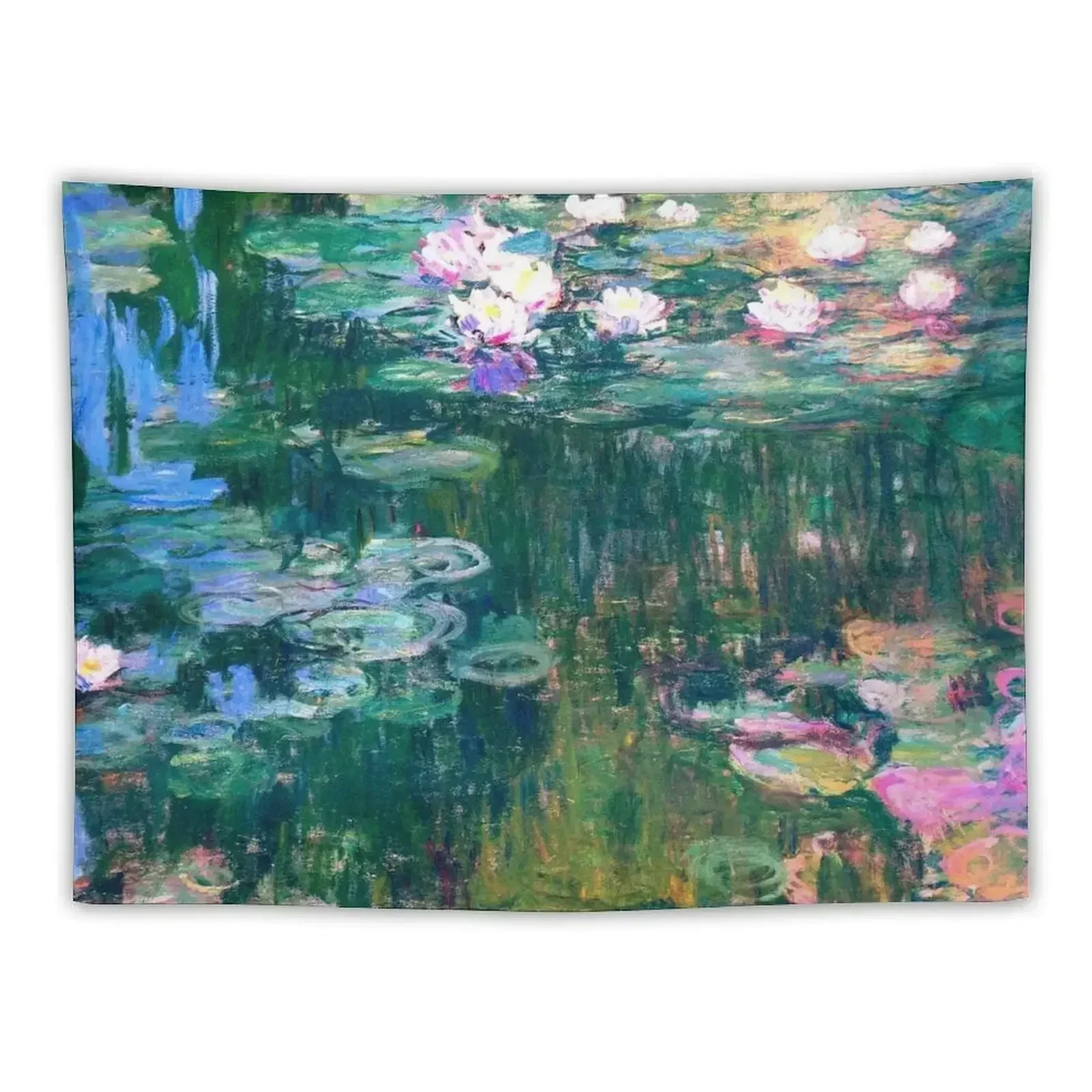 

Water Lilies monet Tapestry Korean Room Decor Wall Hangings Decoration Tapestry