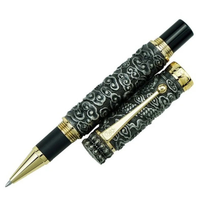 

Металлическая ручка-роллер A + Jinhao с гравировкой дракона, тяжелая большая ручка M Point, офисный подарок