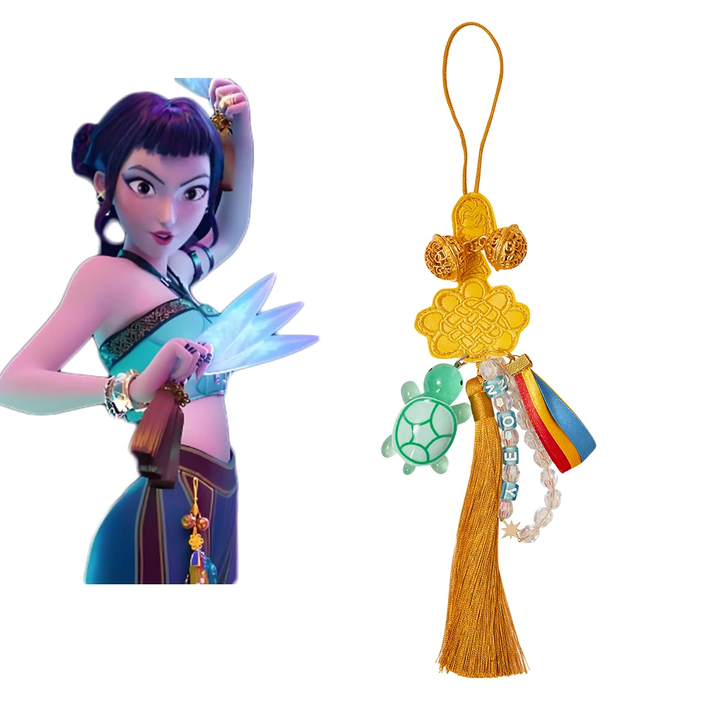 

Demon Hunter KPop Zoey Cosplay Yellow Tassel Pendant Gifts Props Costume Accessories Pants Decoration Halloween Carnival Party