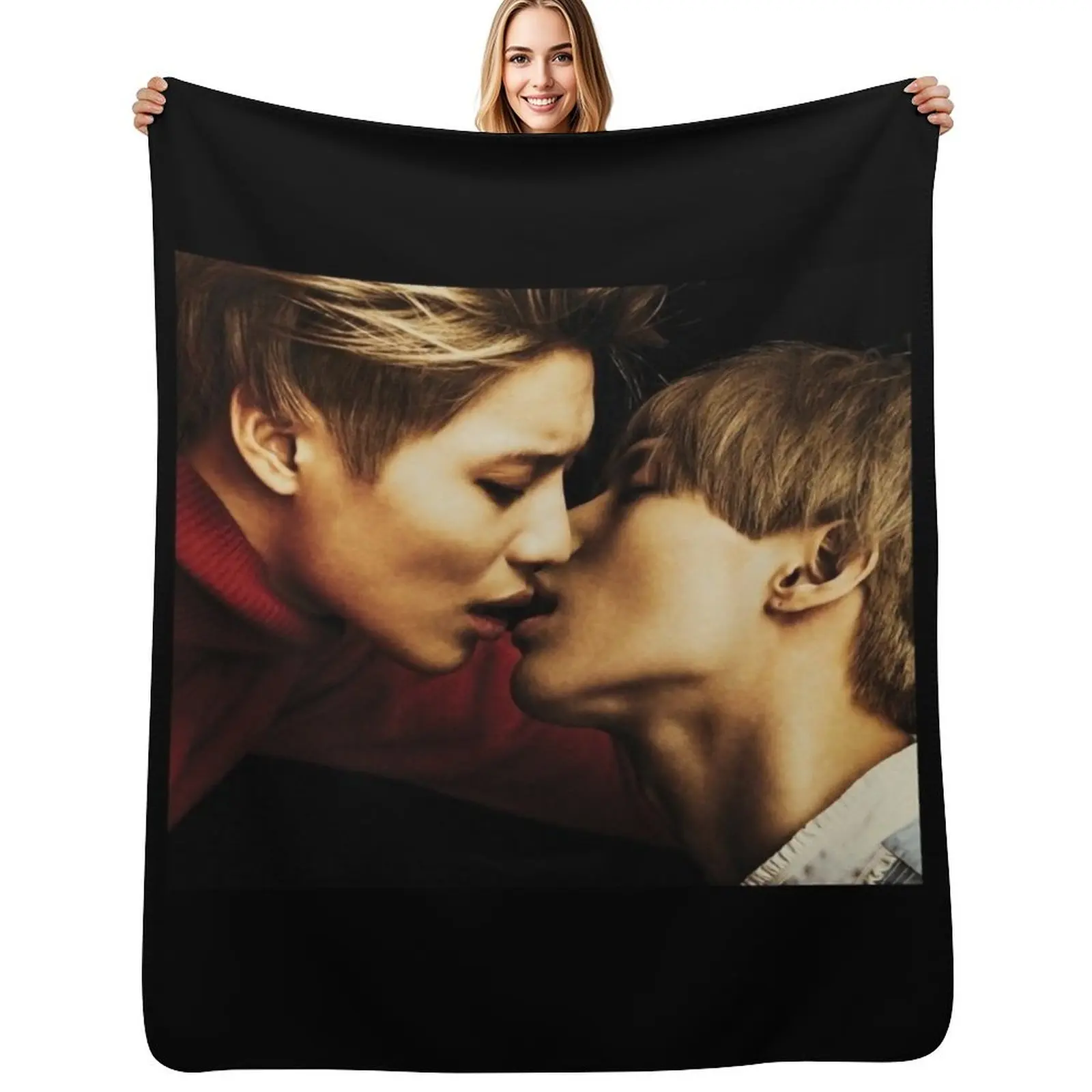TAEMIN - PRESS IT Throw Blanket Plaid cosplay anime Comforter Custom for sofa Furrys Blankets