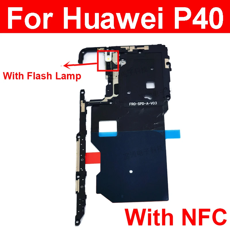 Antenna Motherboard Cover With NFC For Huawei P Smart Plus P20 P30 P40 Pro Lite USB Charger Board of Fiexed Cover Repair Parts