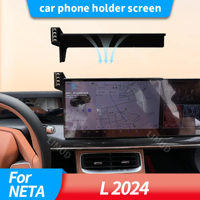

1-piece Car phone holder screen Car Fast Charging Interior Accessories Stand For NETA L 2024 Air Vent Car Phone Holder.