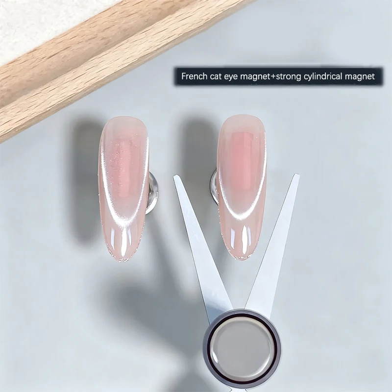 両頭ビッグY字型ネイルフレンチシェイプ強力キャットアイマグネット鉄板ネイルアートジェルポリッシュ磁気効果マニキュア